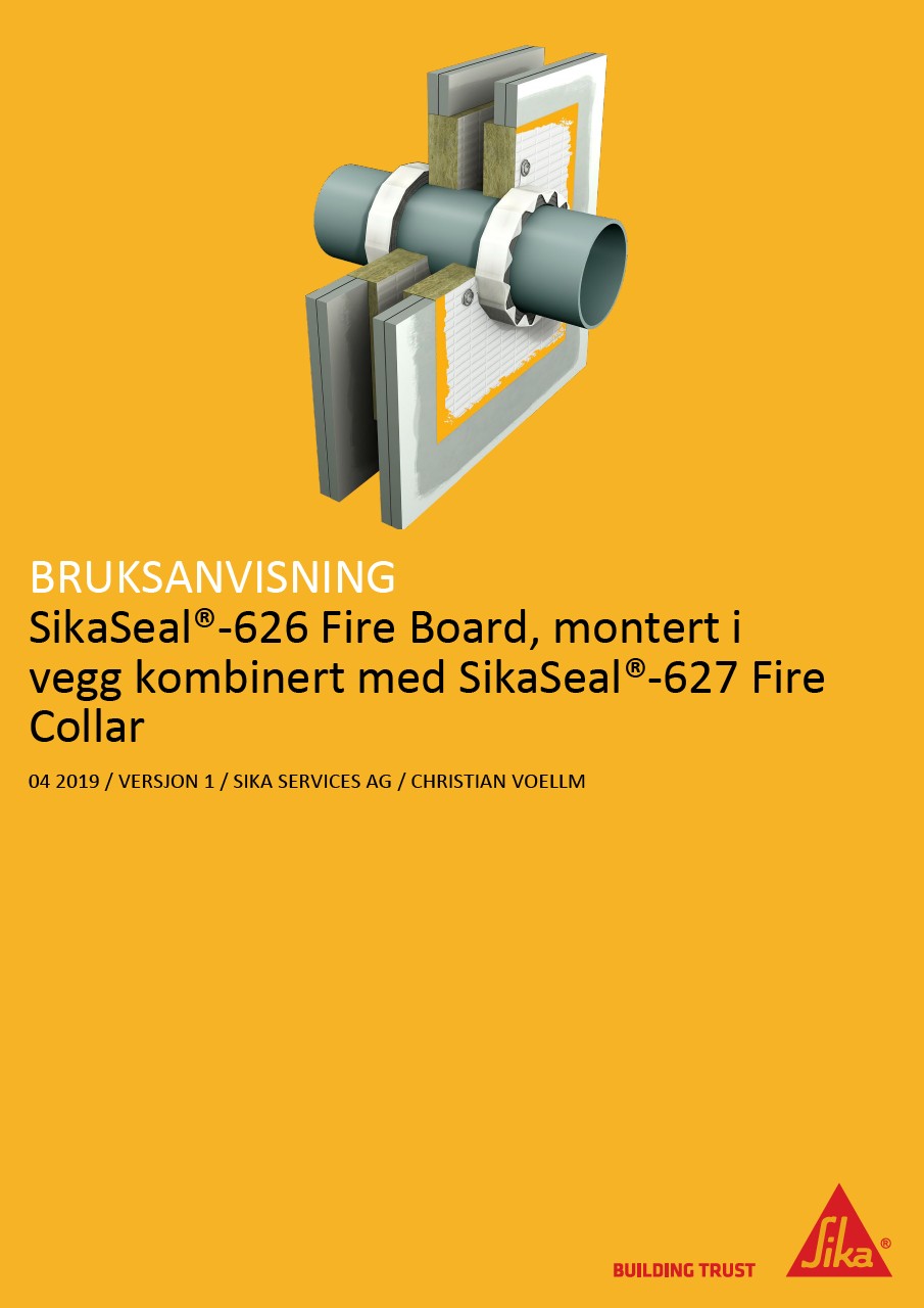 Bruksanvisning SikaSeal-626 Fire Board